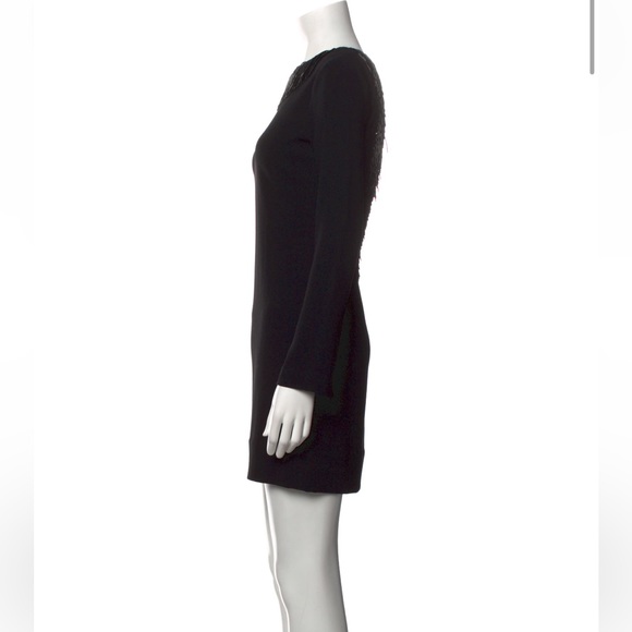 DVF Black Cocktail Dress | Embellished Neck & Back | 0 (NWT) - Picture 6 of 14